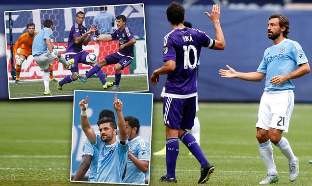 Pirlo Tampil Perdana di Liga AS, Villa Cetak Dua Gol untuk New York